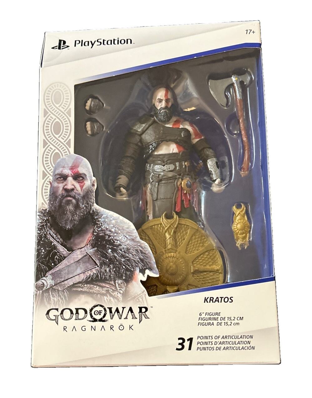 Kratos God of War Ragnarok Figure Sony PlayStation New & Factory Sealed